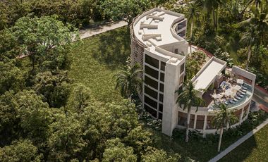 EN VENTA DEPARTAMENTO EN BACALAR DE 1 HABITACION CON ALBERCA Y GYM
