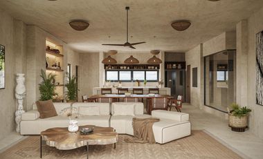 EN VENTA DEPARTAMENTO EN BACALAR DE 1 HABITACION CON ALBERCA Y GYM