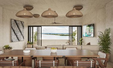 EN VENTA DEPARTAMENTO EN BACALAR DE 1 HABITACION CON ALBERCA Y GYM