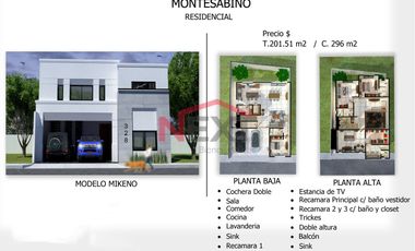 🏡 Preventa en Monte Sabino – 4 Recámaras, 1 en Planta Baja y Ubicación Privilegiada! 🔥