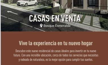 Casas nuevas en Bosque  Esmeralda