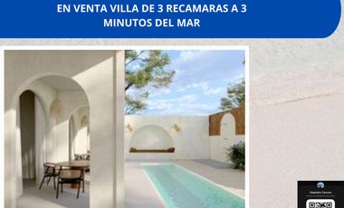 VENTA DE VILLA DE 3 RECAMRAS CON ALBERCA PRIVADA UBICADA EN TULUM