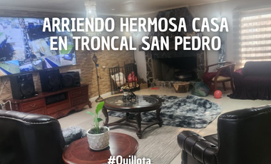 Se arrienda casa en camino Troncal de San Pedro Quillota