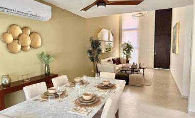 Casa en venta lista para entrega, Mod. Davalia Plus Bosques de Cholul