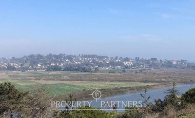 Sitio en Llo Lleo alto, con amplia vista río Maipo y mar