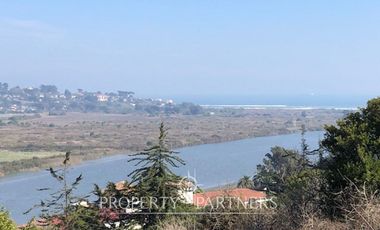Sitio en Llo Lleo alto, con amplia vista río Maipo y mar