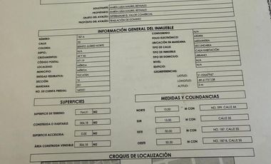 Oportunidad Unica en Merida Yuc. Col. Benito Juarez norte