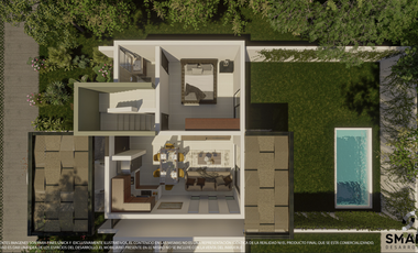 VENTA CASA MERIDA CONKAL DE 3 RECAMARAS CON AMENIDADES PREMIUM