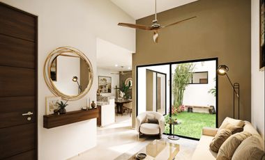 Casa en venta una planta Mérida Yucatán,Mod. Amelia  Bosques de Cholul