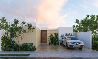 Casa en venta una planta Mod. Aurea Privada Aldoria Conkal