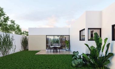 Casa en venta una planta Mod. Aurea Privada Aldoria Conkal