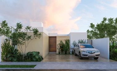 Casa en venta una planta Mod. Aurea Privada Aldoria Conkal