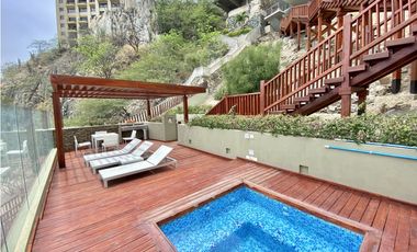ARRIENDO APARTAMENTO AMOBLADO 1era LINEA DE PLAYA RODADERO SUR