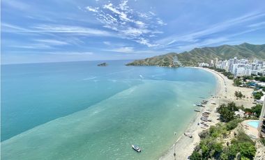 ARRIENDO APARTAMENTO AMOBLADO 1era LINEA DE PLAYA RODADERO SUR
