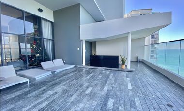 ARRIENDO APARTAMENTO AMOBLADO 1era LINEA DE PLAYA RODADERO SUR