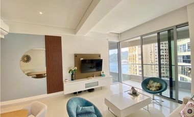 ARRIENDO APARTAMENTO AMOBLADO 1era LINEA DE PLAYA RODADERO SUR