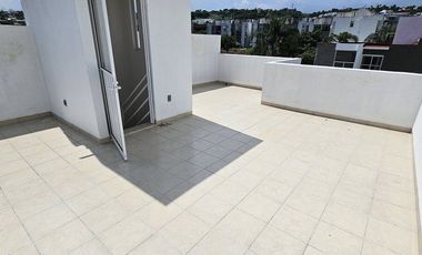 Casa con roof top en venta, en condominio con alberca, en Emiliano Zapata, Mor.
