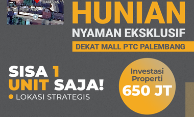 Dijual Rumah Seduduk Putih Palembang