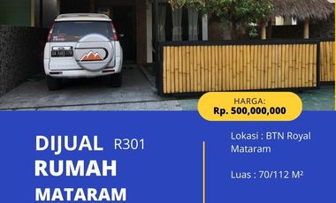 Rumah BTN Mataram type 70/112 M2 di Perumahan Royal Mataram R301
