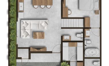 villa view sawah di pusat kota Renon,Sanur, Denpasar,harga perdana