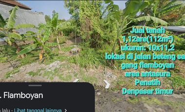 JUAL TANAH  perumahan112 m2 di beteng sari denpasar timur