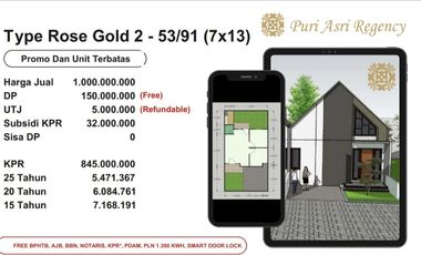 Rumah Dijual Dekat Pondok Tjandra Tanpa Dp Di Puri Asri Waru Sidoarjo