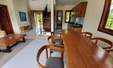 VILLA UBUD FULLY FURNISHED FOR RENT VIEW PADDY FIELD