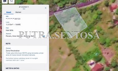 TANAH JALAN UTAMA LABUAN SAIT PECATU BADUNG BALI