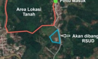 Dijual tanah di kota Rangkas Bitung