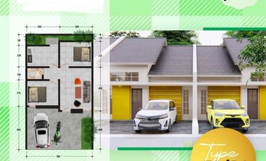 DIJUAL RUMAH DI MONCOLE DEKAT POLSEK