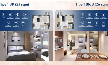 Apartemen Osaka 1 BR Full Furnished di PIK 2