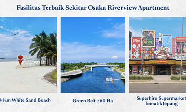 Apartemen Osaka 2 BR Full Furnished di PIK 2