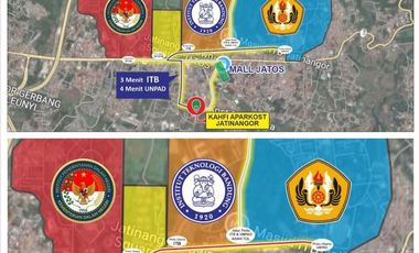 JUAL VILLA KOST FASILITAS APARTKOST ITB JATINANGOR PROYEK KE 3 - LT. 108m²