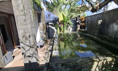 Buc villa 250m2 pool,furnis view sawah elit sekar jepun gatsu dkt mall