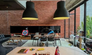 Rumah Industrialis Lokasi Strategis Bonus Furnish dkt Bintaro