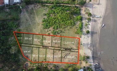 Beach front plots for sale sekotong lombok