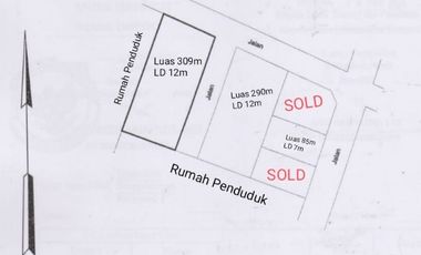 Dijual tanah dekat pasar nogosari boyolali
