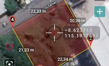 JUAL TANAH 4,65 are KARGO TAMAN denpasar, kawasan gudang