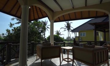 Raya pabean beach bali view gunung utara dan pantai