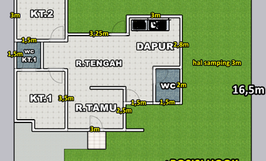 rumah HOOK di cluster mewah ''Roemah Kenari'' loktabat utara