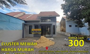 rumah type 45 di cluster mewah ''Green Residence