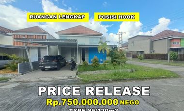 Rumah type 85/120m2 di cluster mawar kota citra grha
