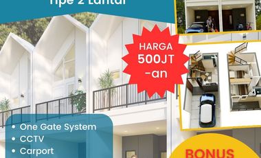 Rumah murah 2 lantai lokasi dekat stasiuj Lrt ciracas