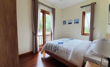 Villa fully furnished in Ubud with rice field view