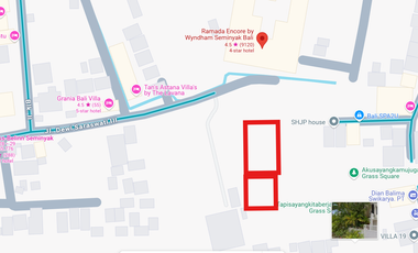 JUAL TANAH FREEHOLD UKURAN KECIL DI SEMINYAK