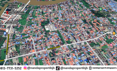 Rumah type 65/195m2 di apit kampus kota banjarmasin