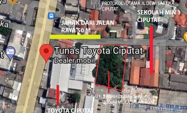 Dijual Cepat Tanah Ciputat Dewi Sartika Dekat Pintu Tol Pamulang