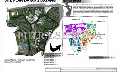 TANAH AIRPORT BALI UTARA SINGARAJA UTARA OCEAN VIEW, BONUS VILLA