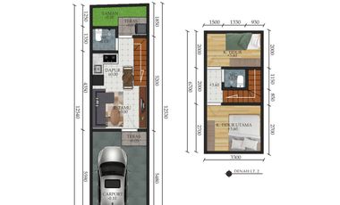 Rumah exlusif 2 lantai akses jalan raya lokasi dekat Rsud koja