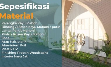 Dijual Villa Cantik Triyana Glamping Village di Nusa Penida, Bali